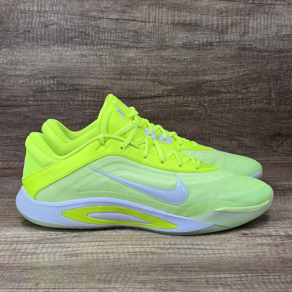 Nike A'One Lem And Lime A'ja Wilson Womens 17.5 Mens 16 Volt Green Sneakers